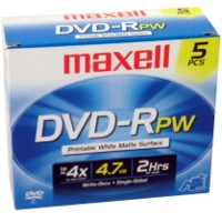 Maxell Printable DVD-R 4x 4.7GB 5 Pack