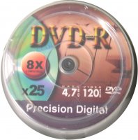 Precision Digital DVD-R (8x) 25pcs