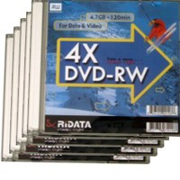 Ridata DVD-RW 4x 5pcs