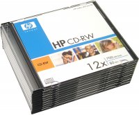 HP CD-RW 12X with jewel case 10pcs