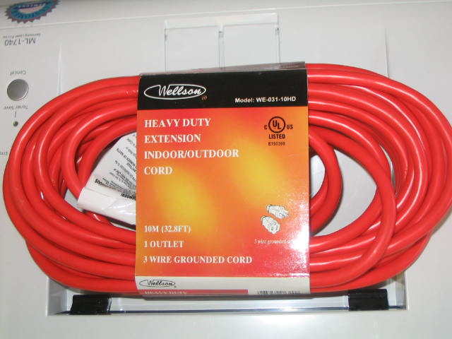 Heavy duty 10M Power extension cord